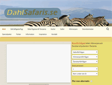 Tablet Screenshot of dahlsafaris.se
